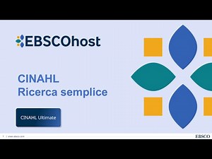 CINAHL: tutorial per la ricerca semplice (basic search)