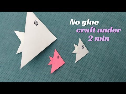 2-minute craft without glue | Quick DIY for kids & beginners | So easy & fun to make! | #fish