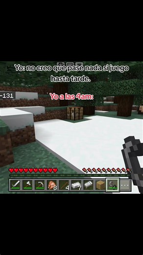 Yo a las 4am: meme Minecraft Bedrock jugando hasta tarde