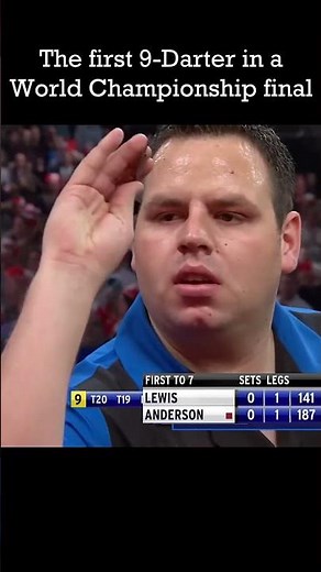Adrian Lewis hits the first 9 Darter in a World Championship final