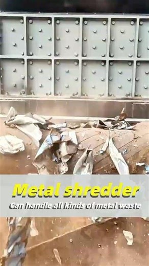 Scrap Metal Shredder Live: The Moment of Destruction #metalshredder #metalcrusher #metalshredding
