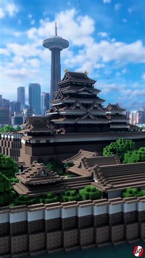 Exploring Sayama City in Minecraft