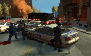 GTA4 NPC大战 #(国安局突袭俄罗斯建筑工地）