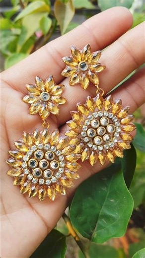 Diy earrings making tutorial #shortvideo #diy