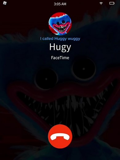 Calling Huggy Wuggy in Roblox