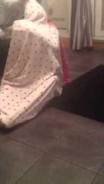 Girl stuck in blanket