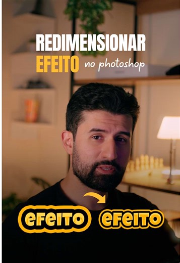 Como ajustar o tamanho do efeito em uma camada no Photoshop #design #designgrafico #photoshop