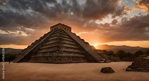 Pyramid of the Aztec empire.