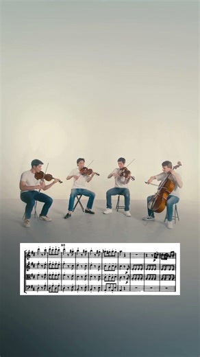 Follow along with the score to Quatuor Arod’s interpretation of Haydn’s Quartet Op. 76, No. 5🤩