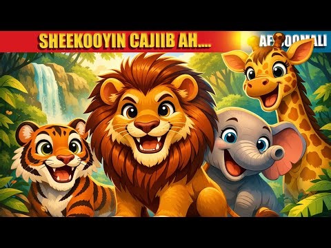 Sheekooyin cajiib || New story cartoon somali🤔🦁.. see.. ..more... قصص الأطفال