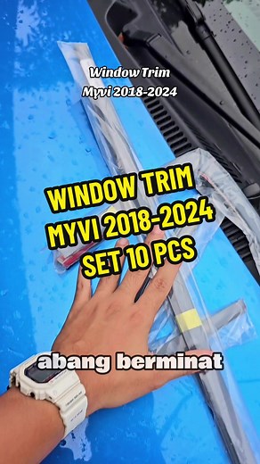 Window Trim Myvi 2018-2024 10 piece set | Car Accessories