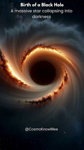 Birth of a Black Hole #shorts #facts #science #universe #astronomy
