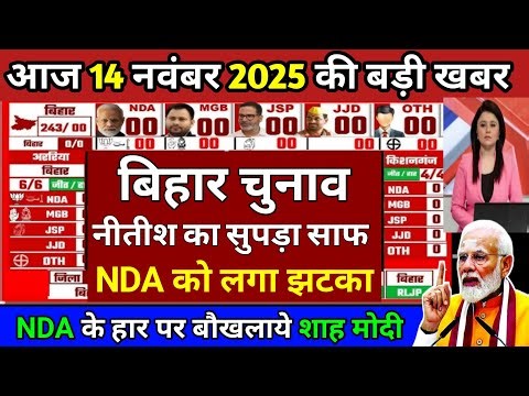 Bihar Results 2025 LIVE: बिहार विधानसभा चुनाव के नतीजे LIVE | NDA | Tejashwi Yadav