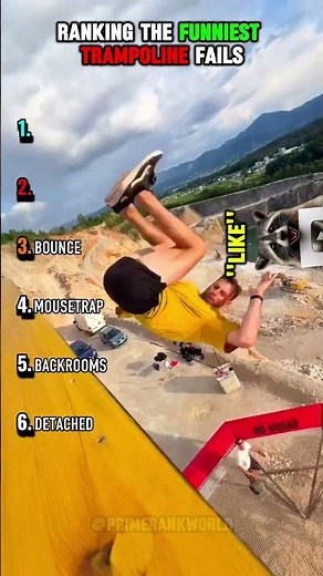 RANKING THE FUNNIEST TRAMPOLINE FAILS 💀 #usa