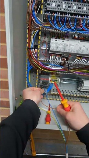 What I do when I’m about to start testing an electrical control panel #electrical #controlpanel