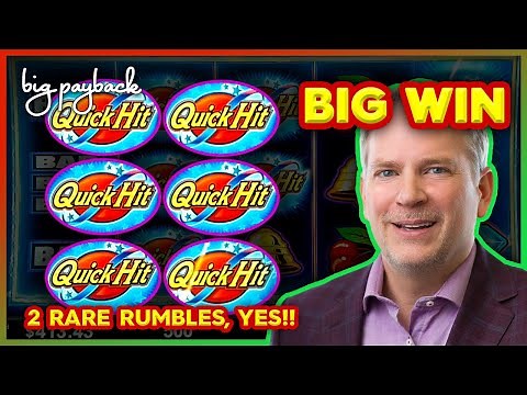 Quick Hits + 2 Rare Rumble Bonuses = BIG WIN! Quick Hit Blitz Slots!