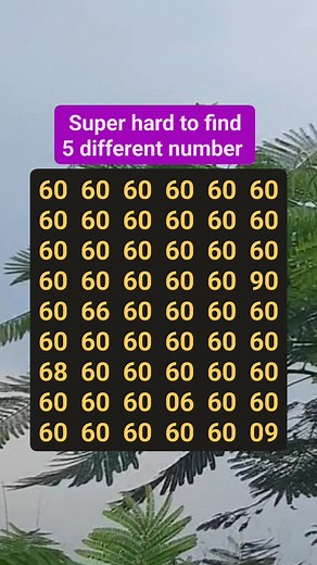 12K views · 324 reactions | Most people can't find different 5 number | Intelligence & Logic | Facebook