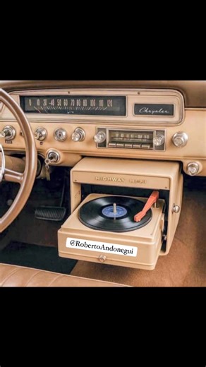 Chrysler's Highway Hi-Fi, a car record player system offered as an option in their vehicles from 1956 to 1959. | Roberto Andonegui