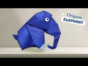 Elephant Origami Simple | Cute Elephant Paper