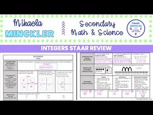 Integers STAAR Review 6th Grade Math