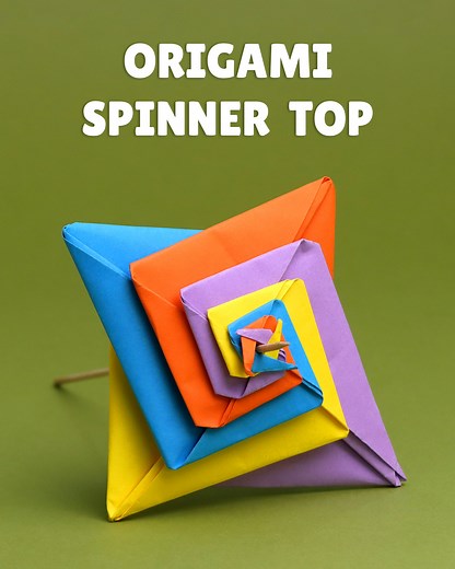 11K views · 27 reactions |  Make Your Own Origami Spinning Top! ...