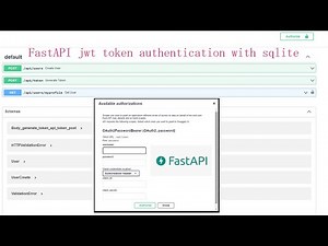 FastAPI jwt token authentication with sqlite