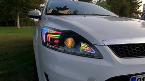 Custom Headlight Design for Ford Focus 2.5 | AZC Car Style