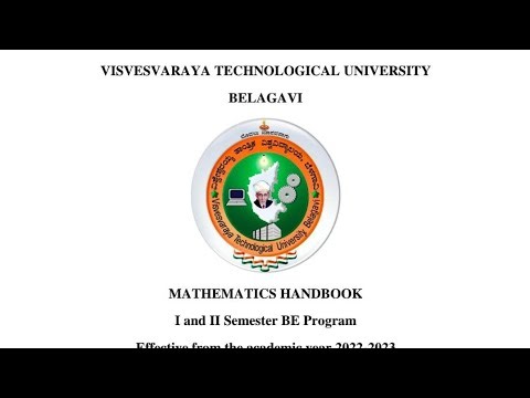 Engineering VTU MATHS HANDBOOK