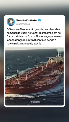O MAIOR NAVIO da história