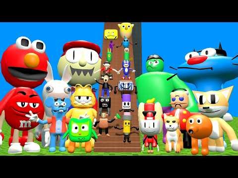 3D SANIC CLONES Climb the BIG STAIRS?! Chaos Tower Madness! (GMod)