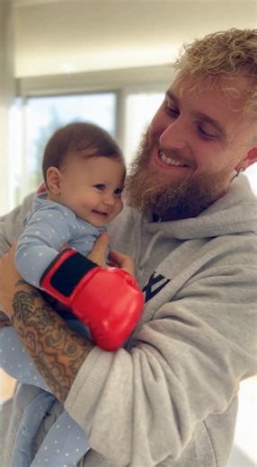 Jake Paul Training his New Baby 😍 #jakepaul #funny #boxing #viral #breakingnews