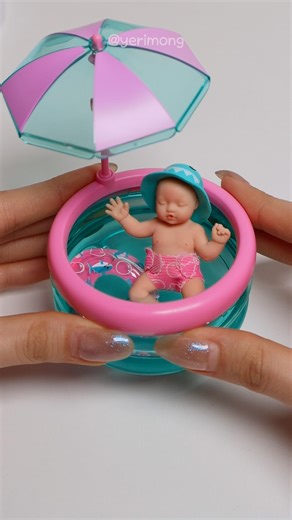 Satisfying Miniature: Unboxing My Mini Baby Pool Playset ASMR (No talking)