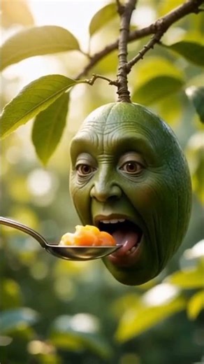 The Dreaming Mango 🥭 | AI Fruit Face Animation | Surreal Art Short