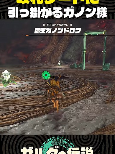 改札ゲートに引っ掛かるガノン様のシュールな瞬間