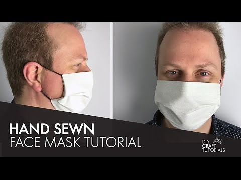 How to hand sew a face mask | Easy DIY face mask tutorial | S M L sizes for the whole family!
