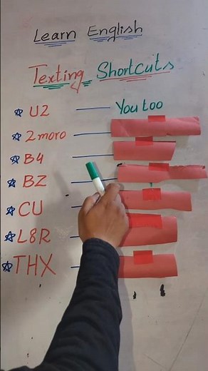 Learn English Texting Shortcuts | Easy SMS Abbreviations for Beginners #English #Shortcuts #Texting