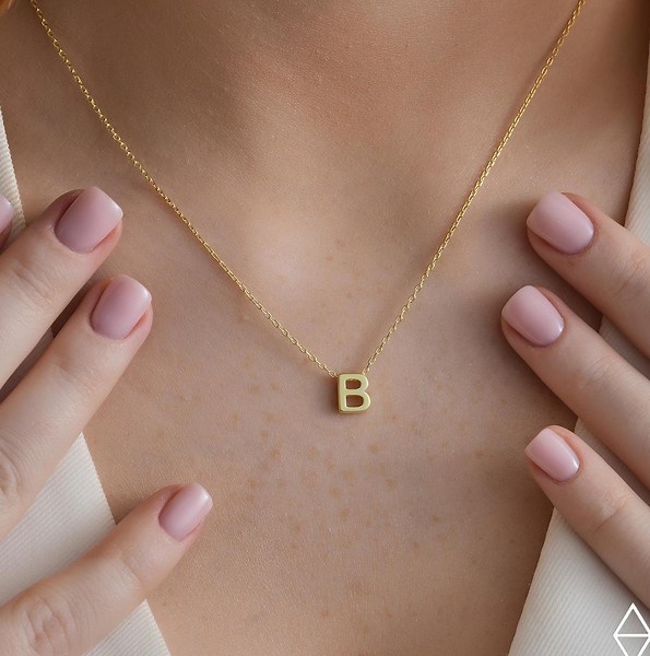 Silver Initial Necklace,initial Necklace,personalized Initial Jewelry,custom Letter Necklace,mothers Day Gifts,jx34 - Etsy