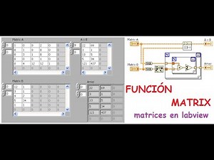 MATRICES EN LABVIEW