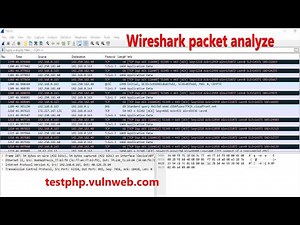 Sniffing Attack using Wireshark || Network Packet Capture in testphp.vulnweb
