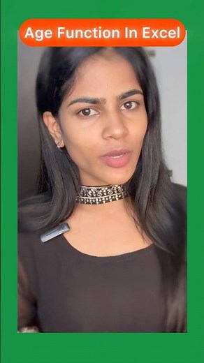 Excel ல் AGE Function உருவாக்குவது எப்படி? | VBA Macro Trick | தமிழ் #shorts