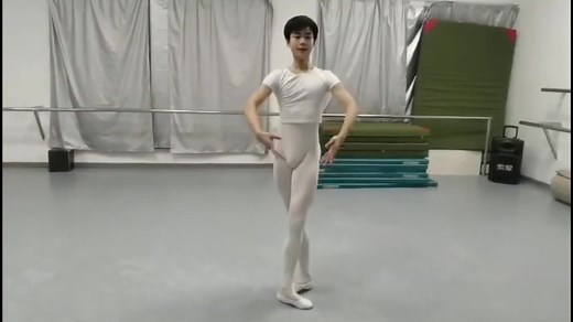 Ballet Boy Dance in White Tights and Crop Top | Akira-Araya.com