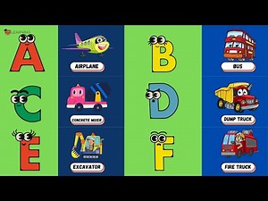Vroom & Zoom ABCs! 🚀 Vehicles Alphabet Song for Kids | Fun Learning with Cars, Trucks & More! 🎶