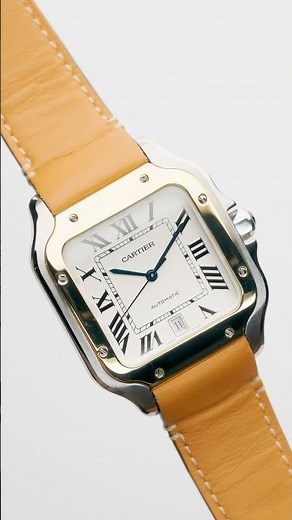 Cartier Santos Large Steel Yellow Gold Mens Watch W2SA0006 | SwissWatchExpo