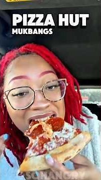 the best pizza hut mukbangs! #mukbang #pizza
