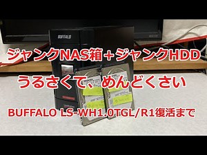 【めんどくさい】BUFFALO LS-WH1.0TGL/R1のジャンク復活はめんどくさい