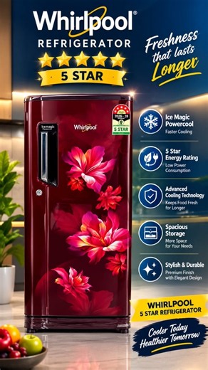 top 5 star refrigerator review #new #best #whirlpool #price
