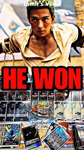 Live Action Zoro Is A BEAST At The One Piece Card Game?!? #anime #onepiece #luffy #shorts