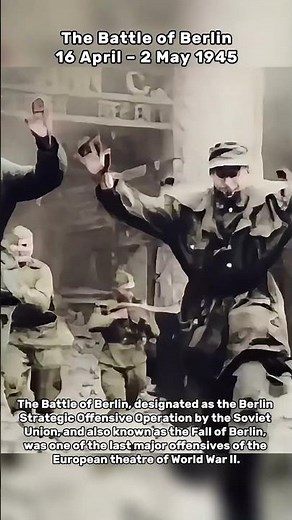 Colorized Footage: The Battle of Berlin during World War II, 1945 #ww2 #history