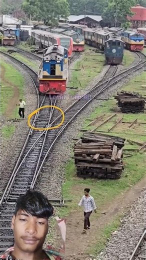 He saved a derailment! #railway #point#switch