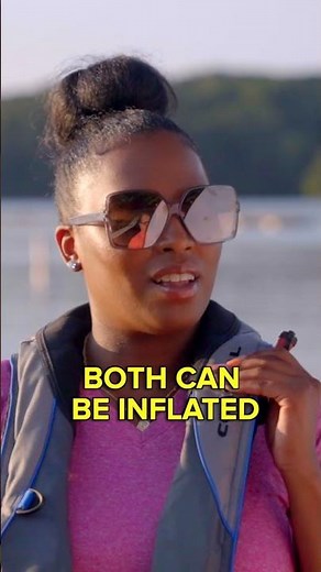 An inflatable life jacket is a GREAT alternative to inherently buoyant life jackets! #shorts